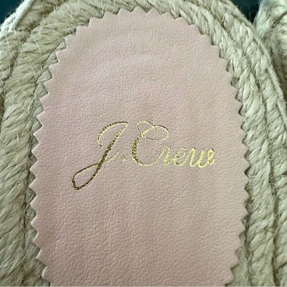 J. Crew pink and white striped, espadrilles sandals. - Picture 2 of 5
